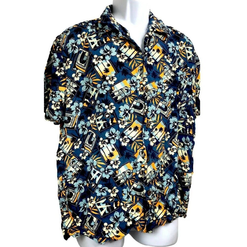 Vintage PARAMOUNT PICTURES Single Stitch Hawaiian Shirt Movie Biz Collectible